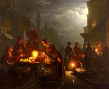 彼得勒斯 範 申德爾 The Candlelit Market 彼得勒斯 範 申德爾 The Candlelit Market